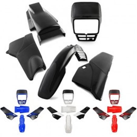 CARENADOS YAMAHA DT125 AC 5 PIEZAS NEGRO CARENADOS YAMAHA DT125 AC 5 PIEZAS NEGRO